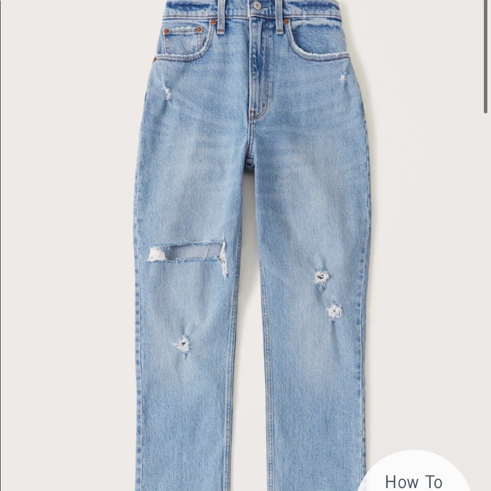 Abercrombie Curve Love 90s High Rise Jeans 24 NWT